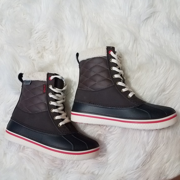 crocs women's allcast waterproof duck boot